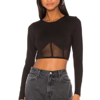 ALEXIAメッシュクロップトップ,superdown