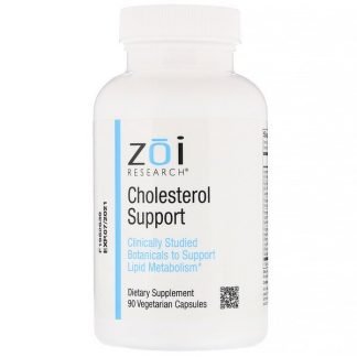 ZOI Research, コレステロールサポート、植物性カプセル90粒