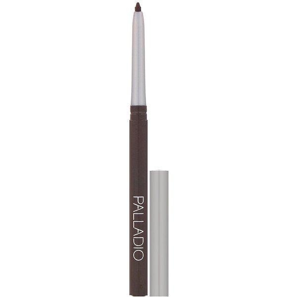 Palladio, 防水アイライナー、ブラックブラウン、0.28g