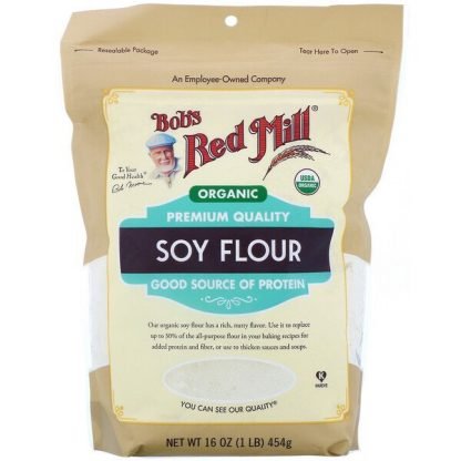 Bob's Red Mill, オーガニックダイズフラワー、454 g（16 oz）