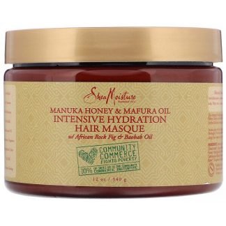 SheaMoisture, Manuka Honey & Mafura Oil, Intensive Hydration Hair Masque, 12 oz (340 g)