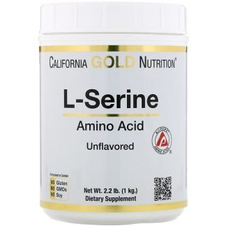 California Gold Nutrition, L-セリン、AjiPure（アジピュア）、無香料パウダー、1 kg（2.2 lb）