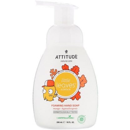 ATTITUDE, Little Leaves Science、フォーミングハンドソープ、マンゴー、295ml