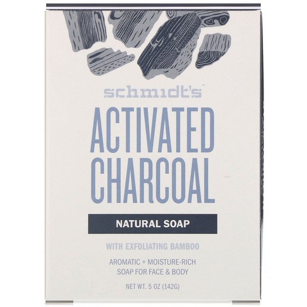 Schmidt's Naturals, Natural Soap for Face & Body, Activated Charcoal, 5 oz (142 g)
