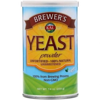 KAL, ビール酵母パウダー、無糖、7.4 oz (209 g)