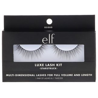 E.L.F., ラックス・ラッシュ・キット、スターストラック、1ペアのまつ毛＆1ピンセット