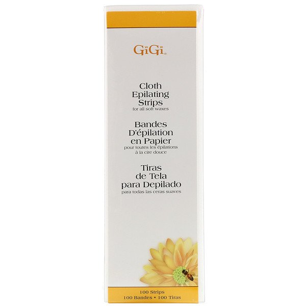 Gigi Spa, ソフトワックス用布脱毛ストリップ、大、100本