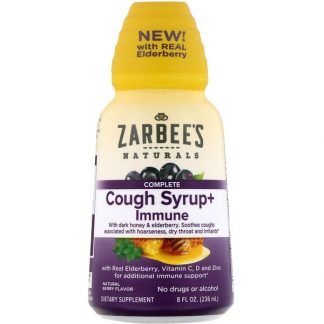 Zarbee's, コンプリートコフシロップ＋免疫、天然ベリー、236ml