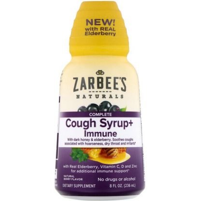 Zarbee's, コンプリートコフシロップ＋免疫、天然ベリー、236ml
