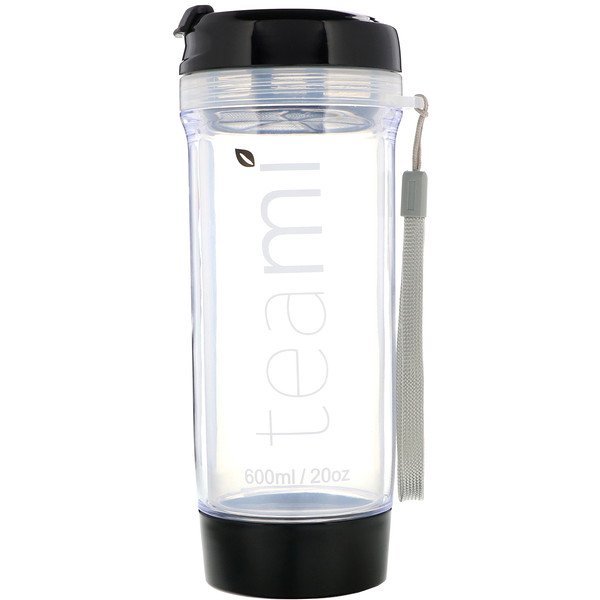 Teami, 外出先用タンブラー、ブラック、20 oz