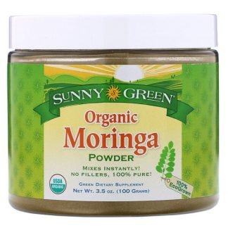 Sunny Green, Organic Moringa Powder,  3.5 oz (100 g)