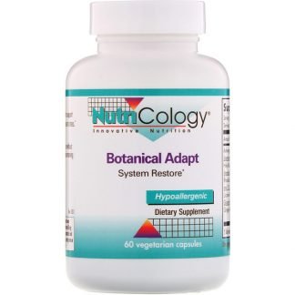 Nutricology, ボタニカルアダプト、システムリストア、ベジタリアンカプセル60粒