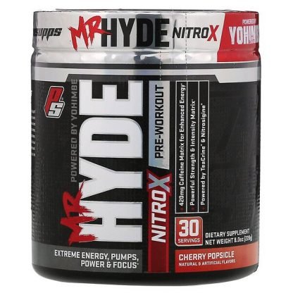ProSupps, Mr. Hyde（ミスターハイド）、ニトロX、プレワークアウト、チェリーポプシクル、228g（8.0 oz）