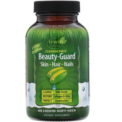 Irwin Naturals, クレンズ・ファースト・ビューティガード、液状ソフトジェル60錠