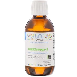 Little DaVinci, キッドオメガ3、チェリーオレンジ、200 ml（6.67 fl oz）