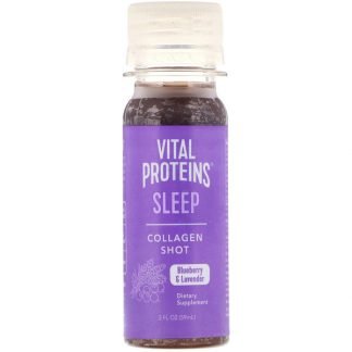 Vital Proteins, コラーゲンショット、スリープ、ブルーベリー＆ラベンダー、59ml