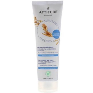 ATTITUDE, 天然コンディショナー、エキストラジェントル＆ボリューム感アップ、無香料、240ml