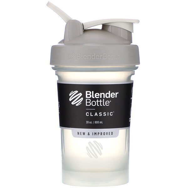 Blender Bottle, Classic With Loop, Pebble Grey, 20 oz