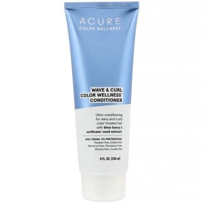 Acure, ウェーブ＆カールColor Wellness（カラーウェルネス）コンディショナー、236 ml（8 fl oz）