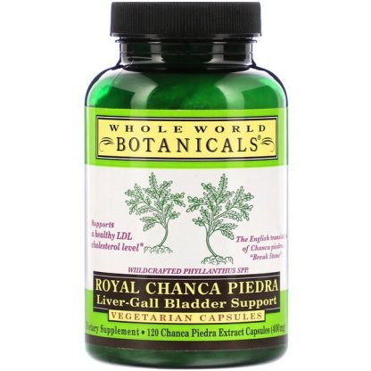 Whole World Botanicals, Royal Chanca Piedra, Liver-Gall Bladder Support, 400 mg, 120 Vegetarian Capsules