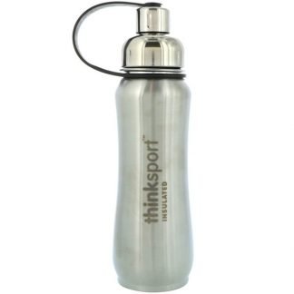 Think, シンクスポーツ、保冷・保温スポーツボトル、シルバー、17 oz (500ml)