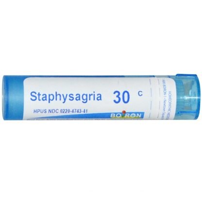 Boiron, Single Remedies, スタフィサグリア、30C、ペレット約80粒