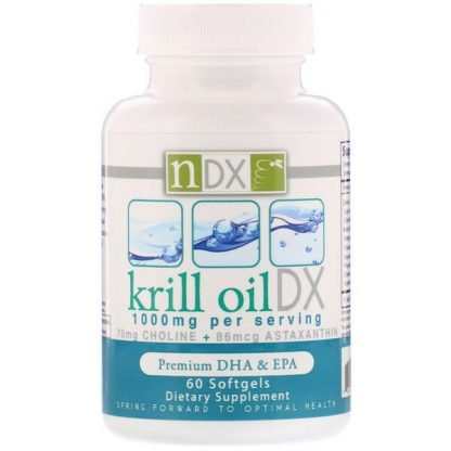 Natural Dynamix (NDX), オキアミ油 DX、 1000 mg、ソフトジェル 60 錠