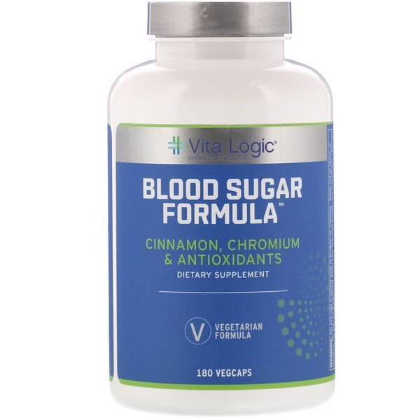 Vita Logic, 血糖処方、植物性カプセル180粒