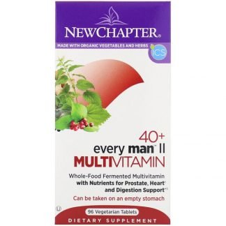 New Chapter, 40+ Every Man II Multivitamin, 96 Vegetarian Tablets