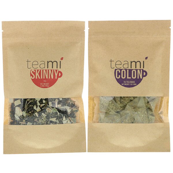 Teami, 30 Day Detox, Skinny Tea Blend + Colon Tea Blend, 1 Kit