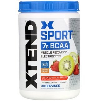 Scivation, Xtend Sport（エクステンドスポーツ）、7G BCAA、ストロベリーキウイスプラッシュ、345g（12.2oz）