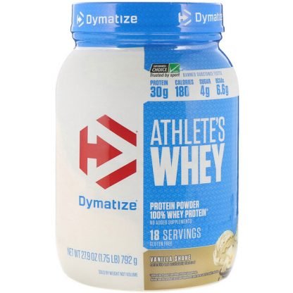 Dymatize Nutrition, Athlete's Whey、バニラシェイク味、792g