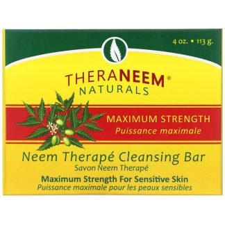 Organix South, TheraNeem Organix, Neem Therapy Cleansing Bar, Maximum Strength, 4 oz (113 g)