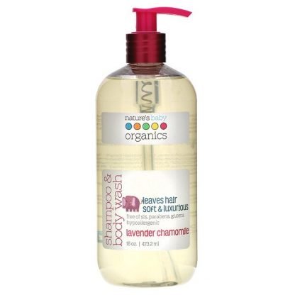 Nature's Baby Organics, シャンプー & ボディウォッシュ, ラベンダー・カモミール, 16 オンス (473.2 ml)