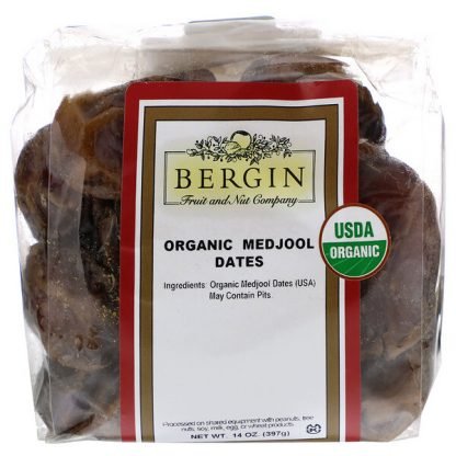 Bergin Fruit and Nut Company, オーガニックなつめやし、397g（14oz）