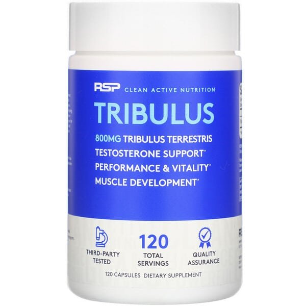 RSP Nutrition, Tribulus Terrestris(トリビュラステレストリス)、ホルモン最適化、カプセル120粒