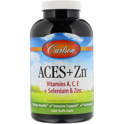 Carlson Labs, Aces + Zn、ソフトジェル360錠