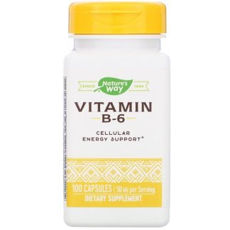Nature's Way, Vitamin B-6, 50 mg, 100 Capsules