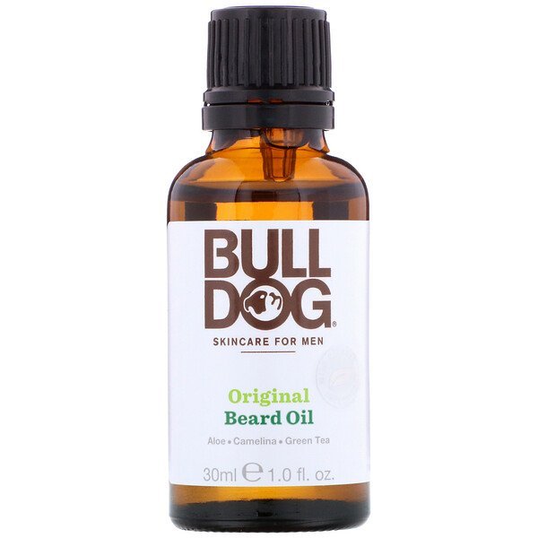 Bulldog Skincare For Men, オリジナルビアード(あごひげ)オイル、1 fl oz (30 ml)