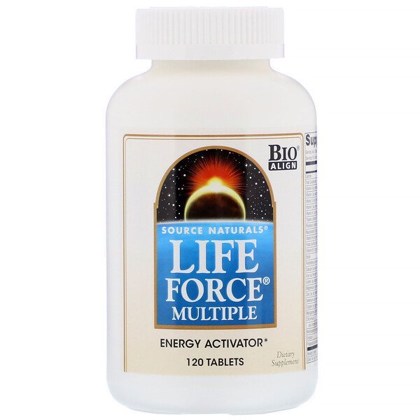 Source Naturals, ライフフォース・マルチプル、120タブレット