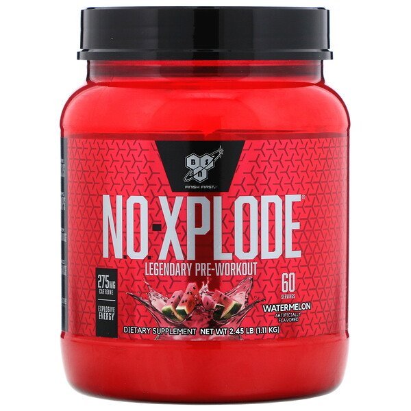 BSN, N.O.-Xplode(N.O.-エクスプロード)、プレワークアウト、スイカ、1.11kg(2.45ポンド)