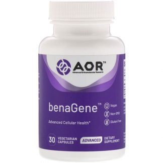 Advanced Orthomolecular Research AOR, ベナジーン、植物性カプセル30粒