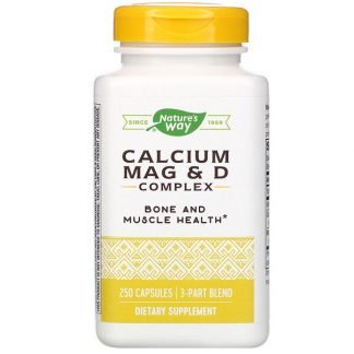Nature's Way, カルシウム マグネシウム＆ビタミンDコンプレックス、250粒