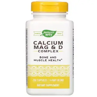 Nature's Way, カルシウム マグネシウム＆ビタミンDコンプレックス、250粒