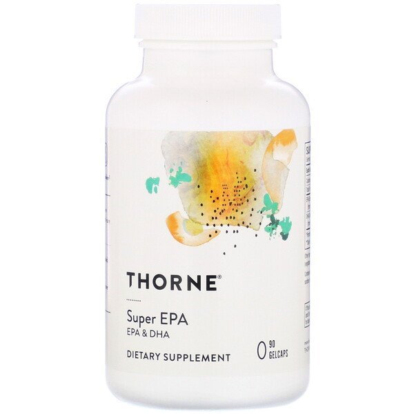 Thorne Research, スーパーEPA、EPA&DHA、ジェルキャップ90粒
