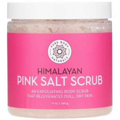 Pure Body Naturals, ヒマラヤピンクソルトスクラブ、340g