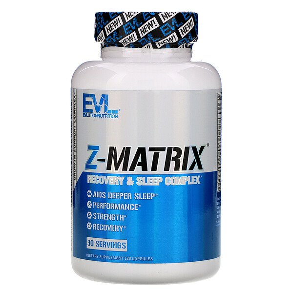 EVLution Nutrition, Z-マトリックス、カプセル120粒