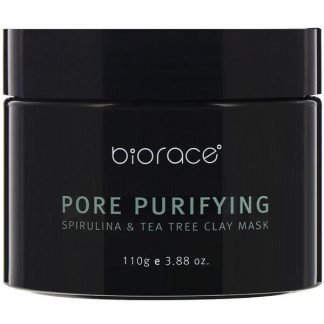 Biorace, ポアピュリファイング、スピルリナ&ティーツリークレイマスク、110 g