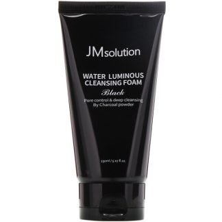 JM Solution, ウォータールミナスクレンジングフォーム、ブラック、150ml（5.07液量オンス）