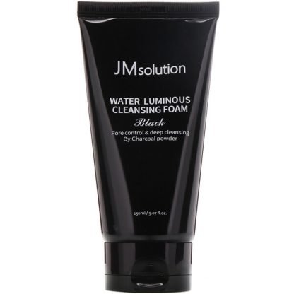 JM Solution, ウォータールミナスクレンジングフォーム、ブラック、150ml（5.07液量オンス）